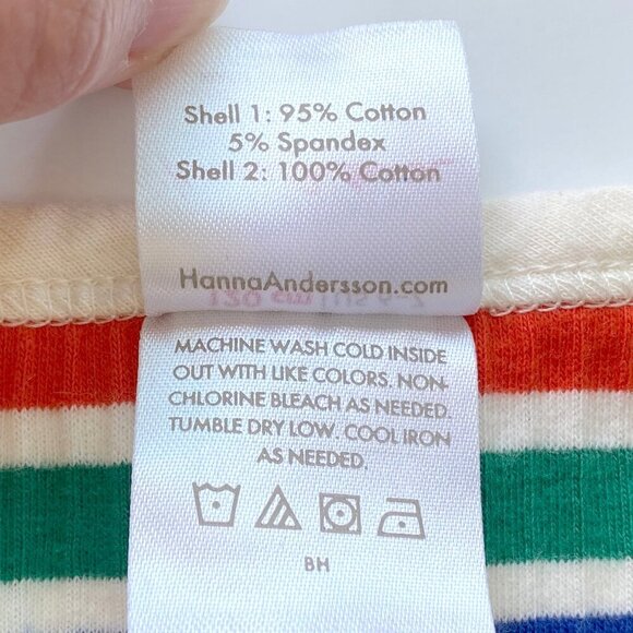 Hanna Andersson Girls Sleeveless Summer Dress Multicolor Striped Size 6-7 (120) - Picture 7 of 13